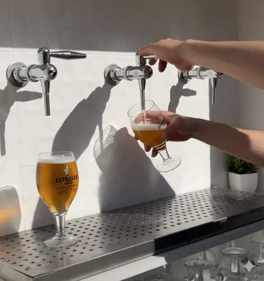 Detall dels sortidors self-service del remolc